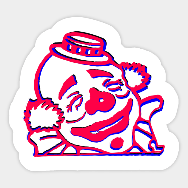 Circus - Clown #1 Sticker by Art-Frankenberg